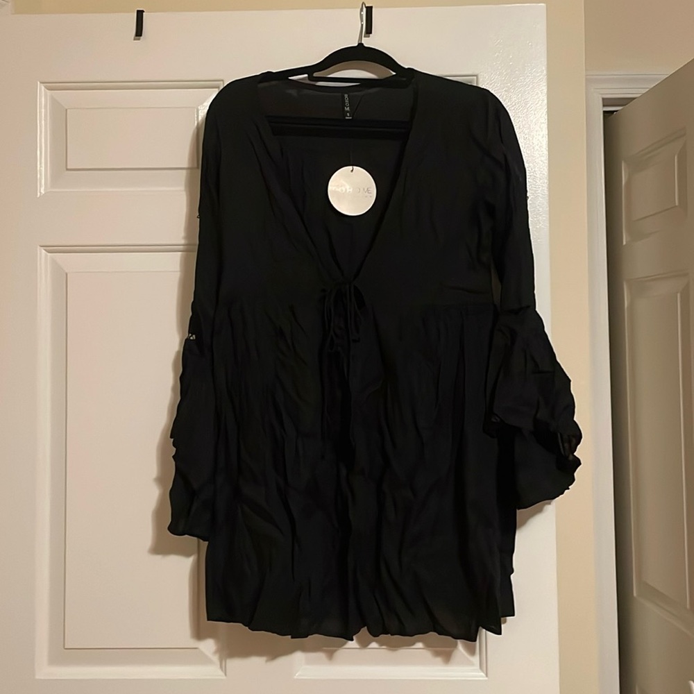 Bohemian Style Beach Dress in Dark Blue